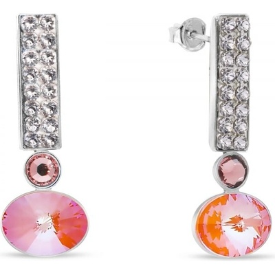 Spark oranžové se Swarovski Elements Lingo KFM4122COGD Orange Glow DeLite