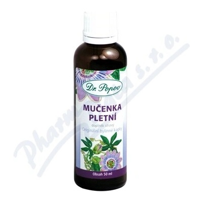 Dr. Popov Tinktúra Mučenka pletné bylinné kvapky 50 ml
