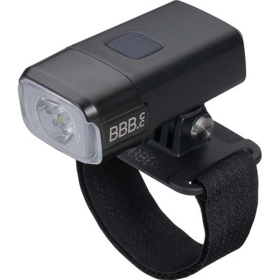 Svetlo predné BBB AdventureStrike nabíjací USB+držiak na helmu