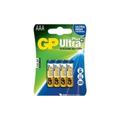 GP Batteries Батерии алкални GP Ultra PLus AAA, 1.5V, 4 бр (GPBAULTRALR03)