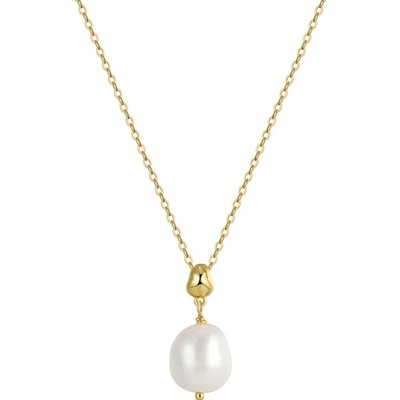 Majya Stříbrný řetízek s přívěskem pozlacený 11648