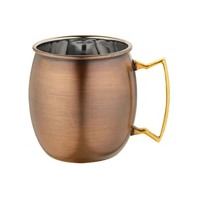 Horecano ANTIQUE-Мини шот/сосиера с релеф и медно покритие 4.50cm x 5.50cm - 70 ml(SG-86388) (0184138)