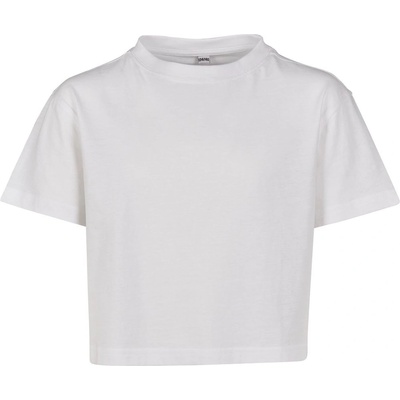 Build Your Brand dívčí crop top bílá