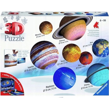 Ravensburger 3D puzzle Planetárna sústava 522 ks