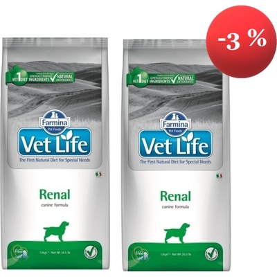 Vet Life Dog Renal 2 x 12 kg