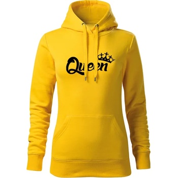 Image 1 of DRAGOWA дамски суитшърт с качулка, Queen, жълт, 320г/м2 (5985)