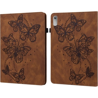 Vsechnonamobil 85697 ART BUTTERFLY Zaklápěcí pouzdro pro Lenovo Tab P11 Gen 2 hnědé