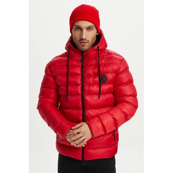 River Club Мъжко водонепромокаемо и ветроустойчиво яке с качулка и подплата от полар m-220 - Червено #408313 (408313_Червен)