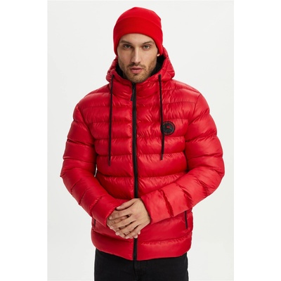 River Club Мъжко водонепромокаемо и ветроустойчиво яке с качулка и подплата от полар m-220 - Червено #408313 (408313_Червен)