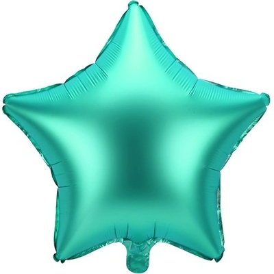 Party Deco FB3S 012 Fóliový balón Matná hviezda 48cm Zelená