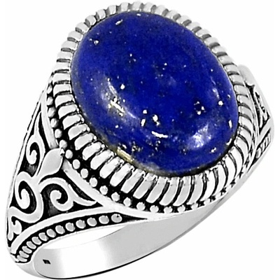 Nefertitis 1011 Pánský stříbrný prsten s Lapisem lazuli NF56748