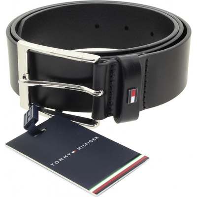 Tommy Hilfiger pánský černý kožený pásek AM0AM10848-BDS-622 – Zboží Dáma