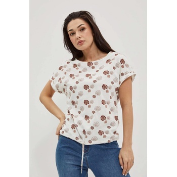 Moodo Бяла шарена тениска Moodo Moodo | Byal | ЖЕНИ | 46