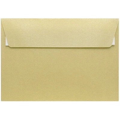 Metalická (perleťová) obálka šampanská C6 (114x162mm) PS