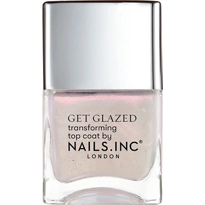 Nails.Inc Rychleschnoucí vrchní lak na nehty Better On Top Get Glazed (Transforming Top Coat) 14 ml