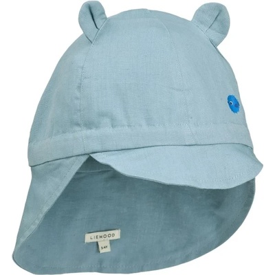 LIEWOOD Детска шапка с козирка LIEWOOD Kid's Gorm Linen Sun Hat with Ears Cap - Beach Blue - размер 43-45 cm (904-5589-0113)