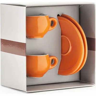 Danesi Комплект Danesi Duo Orange - Darkova Касета 2 чаши и 2 чинийки - оранжев
