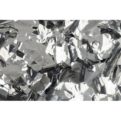 Show Confetti Metal Silver Butterflies 1 kg Flameproof