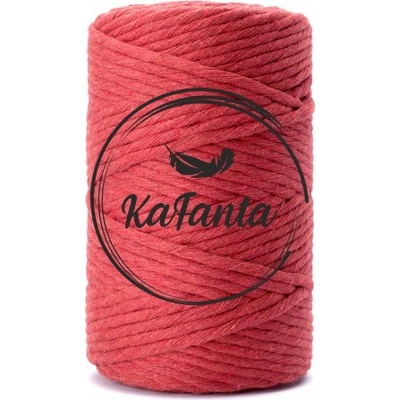 Macrame priadza KaFanta PREMIUM 3mm/100m - cherry red