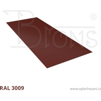 Brons Rovinný plech 800 x 2000 mm červenohnědá