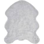 vidaXL Изкуствена овча килим TAFALLA Сиво 50 x 80 cm Полиестер (42021540)