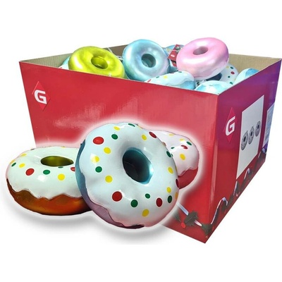 Euro Habitat Velká sada vánočních ozdob Donuty 9 x 4 cm 60 ks