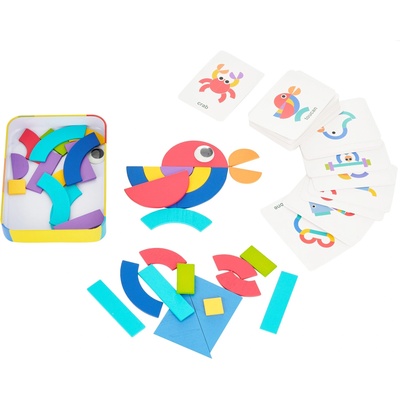 WOODEN Дървен пъзел ФОРМИ - 36 части (19461)