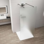 POLYSAN Esca - Душ стена Walk-In 100x210 см, Antidrop, матирано стъкло/gun metal ES1110-12 (ES1110-12)