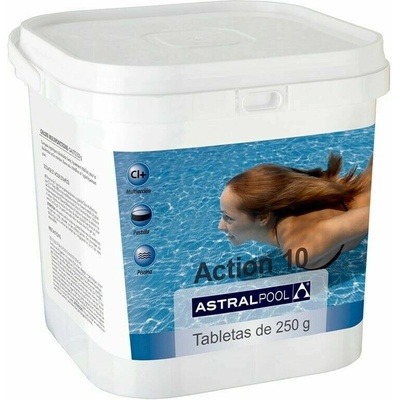 Astral Pool Action 10 дезинфекционна таблетка (мултифункционална таблетка с понижаване на pH) - 5 кг (25322-75158)