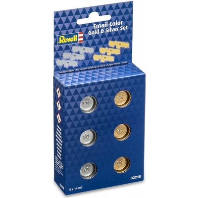 Revell Sada barev Email Color Gold & Silver Set 6 x 14 ml