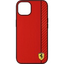 Púzdro Ferrari hard silikónové iPhone 13On Track Carbon Stripe červené