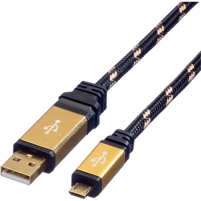 Roline 11.02.8826 USB 2.0 USB-A zástrčka USB Micro-B zástrčka 1,8m vícebarevný