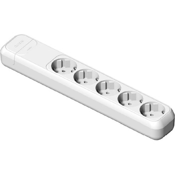 Famatel 2505 бяла 16a-250v петпътна заземена разпределителна кутия (2505)