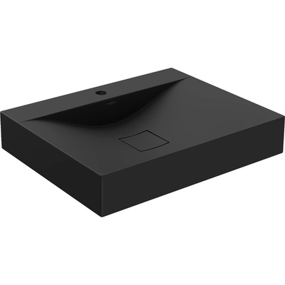 Mexen Poli плотно монтирана мивка от конгломерат 1/O 60 x 48 см, черна - 23026071 (23026071)