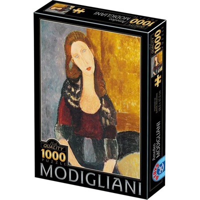D-Toys - Puzzle Modigliani Amedeo: Portrait of Jeanne Hébuterne - 1 000 piese