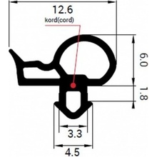 DAB Trade Těsnění DA-1628 Decco (EPDM)