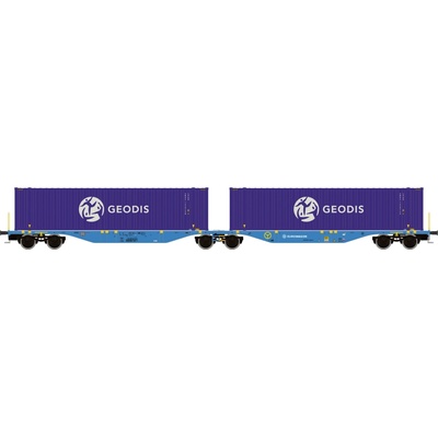 Mehano Dvojitý kontejnerový vůz Sggmrss'90 EUROWAGON H0 30046 – Hledejceny.cz