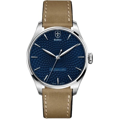 Biatec Majestic 03 N - Béžový vintage nubuk řemínek