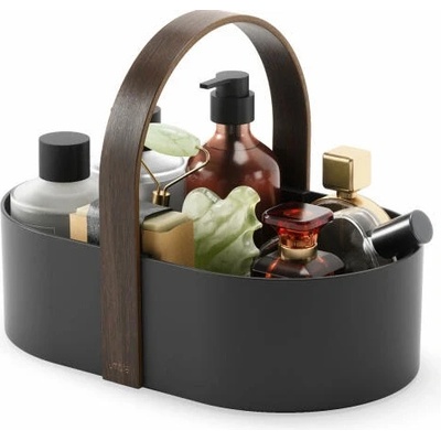 Umbra Caddy Bellwood, organizér na kozmetiku, plast, čierny, orech, 30 x 20 x 23 cm, 1019130-048
