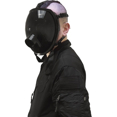 GasMaster Black MSX Smoke Full Visor Gas Mask
