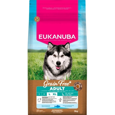 Eukanuba Grain Free Adult Large mořské ryby 3 kg