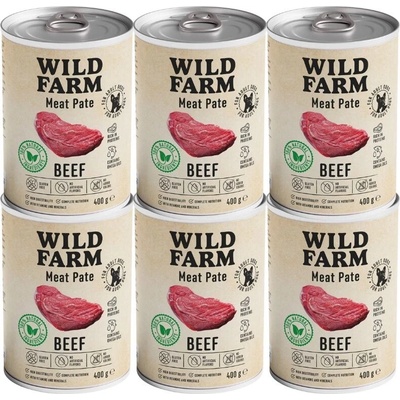 Wild Farm Pate Beef 6 x 400 g