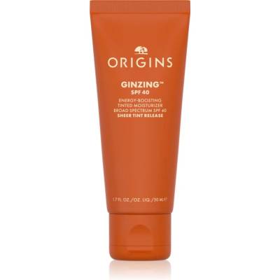 Origins GinZing Energy-Boosting Tinted Moisturizer дневен крем с ревитализиращ ефект SPF 40 50ml