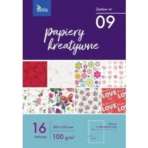 TETIS Creative papers A4 16 sheets No. 09 KB030-09