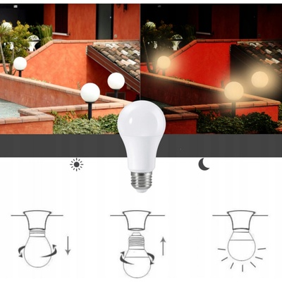 Berge LED žárovka E27 11W se soumrakovým senzorem neutrální bílá Z-SM-E27-11W-4000K