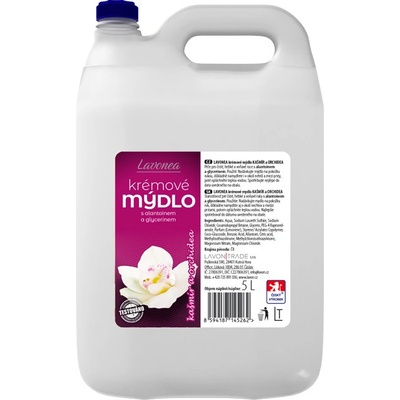 Lavonea mýdlo tekuté krémové 5 l Kašmír & Orchidea