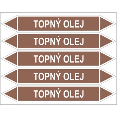 Značení potrubí, topný olej PZGL 008013