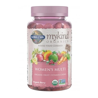 Garden of Life Дъвки Mykind Women, мултивитамини за жени, 120 дъвки