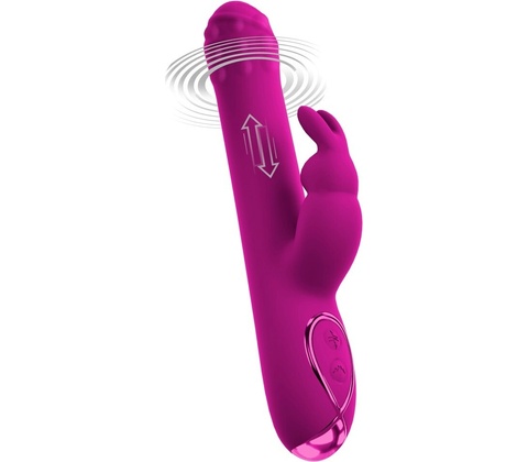 Sweet Smile Rabbit Vibrator with Rotation & Thrust Function
