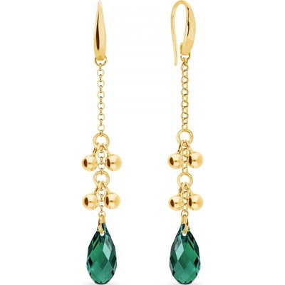 Spark se Swarovski Elements Triumph KWGROLO6010EM Emerald zelené